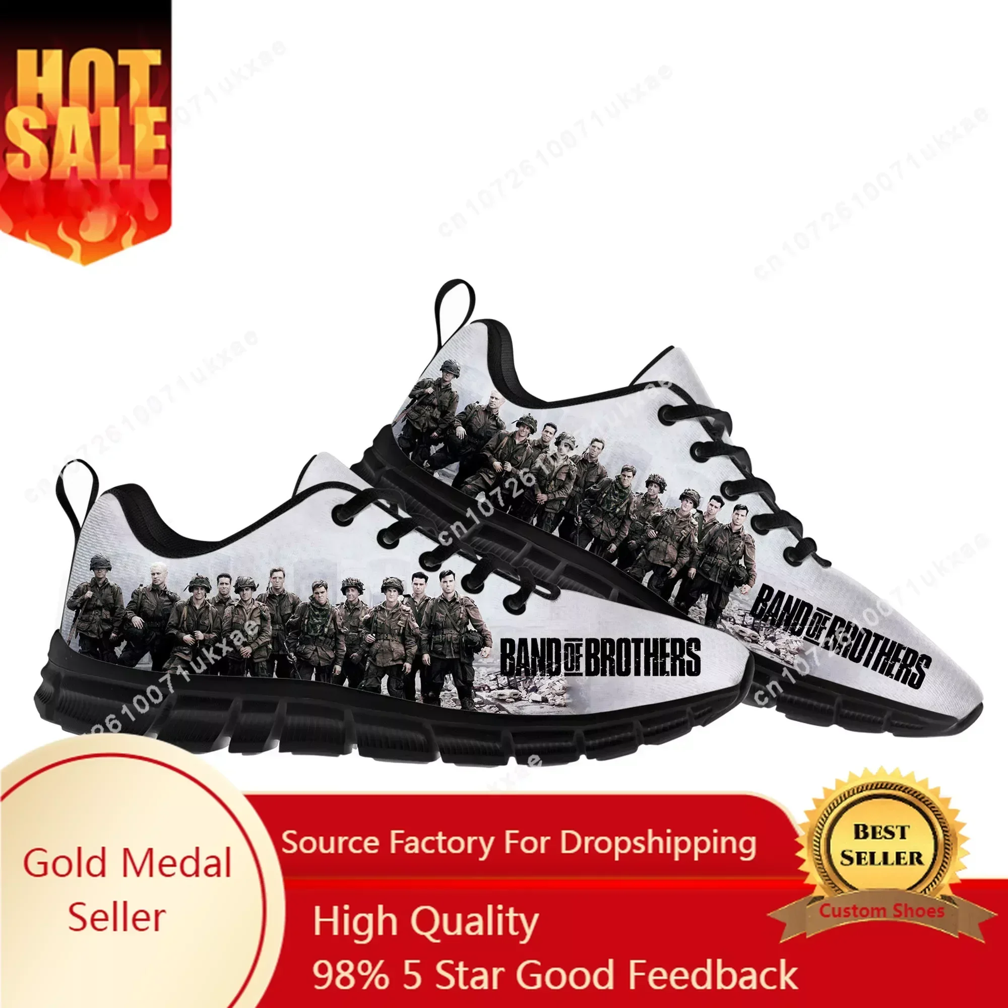 Band of Brothers Sports Shoes Mens Womens  Sneakers High Quality Casual Sneaker Couple Custom Shoes