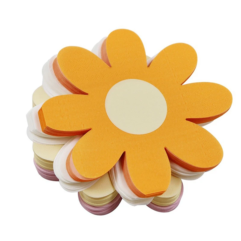 20pcs daisy napkins disposable restaurant paper napkins children birthday baby gift wedding anniversary wedding party decoration