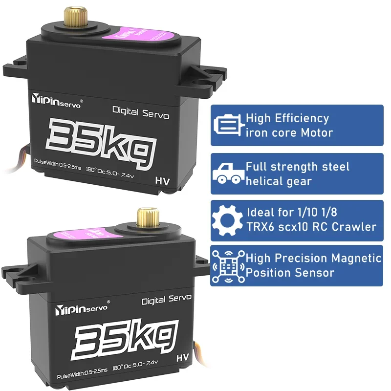 

Высокомощный серводвигатель YiPinservo для роботов и радиоуправляемых машин масштаба 1/8, 1/10 — доступны варианты с крутящим моментом 20-40 кг — серводвигатель для надежной работы