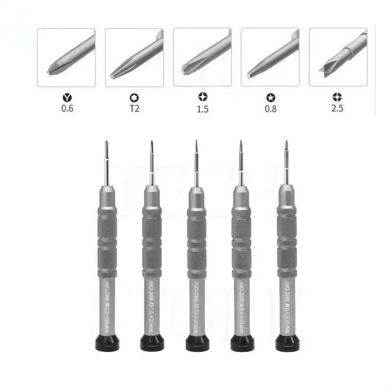 Pentalobe 5 In 1 ไขควงชุดซ่อมโทรศัพท์เปิด 388 สําหรับโทรศัพท์มือถือซ่อมคอมพิวเตอร์ Disassembly Bolt มือชุดเครื่องมือ