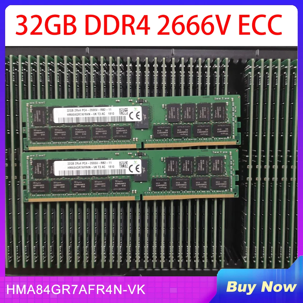 

1 шт. серверная память для SK Hynix RAM 32 ГБ 32 ГБ DDR4 2666 В ECC HMA84GR7AFR4N-VK