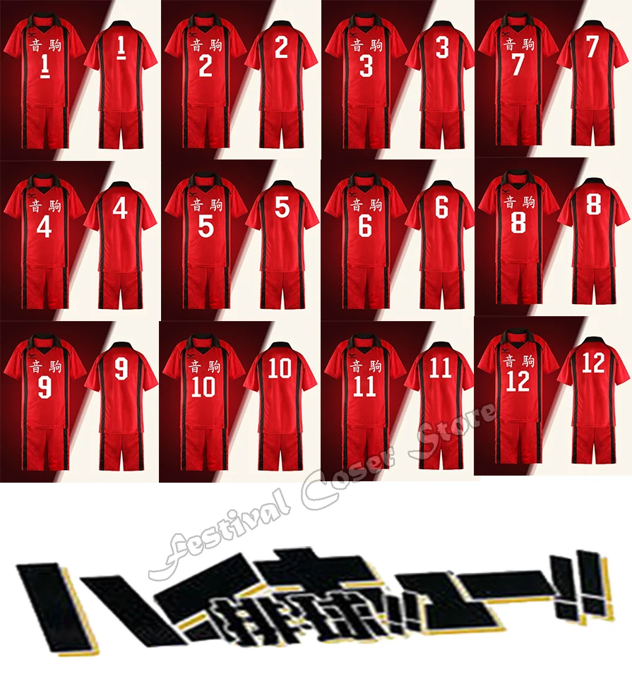 Disfraz de Cosplay de Kuroo Tetsurou del Anime Haikyuu, Disfraz de Cosplay de Kozume Kenma, Jersey, Peluca, Camisetas N.° 1 a N.° 12, Ropa Deportiva, Disfraces de Halloween