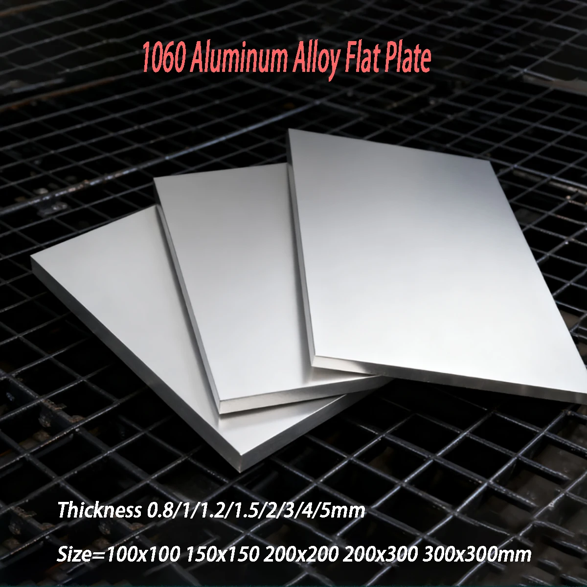 

Thickness 0.8/1/1.2/1.5/2/3/4/5mm 1060 Aluminum Alloy Flat Plate Aluminium Sheet 100x100 150x150 200x200 200x300 300x300mm
