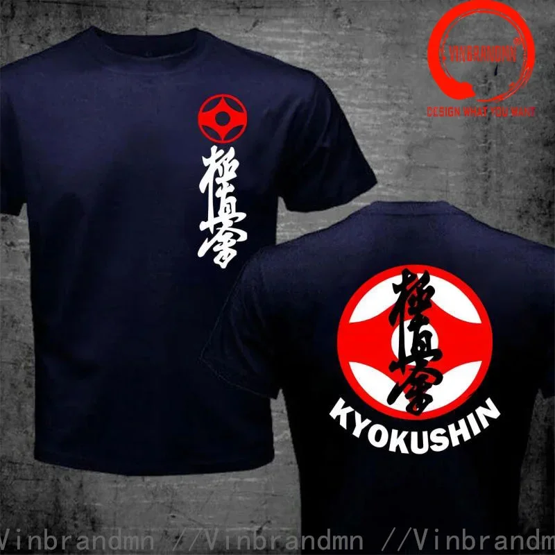 Tshirt men Unisex Tshirt Black Tshirts Homme Tees Kyokushin Karate Masutatsu Oyama Karate Japan Custom T-Shirt Print TShirt Men