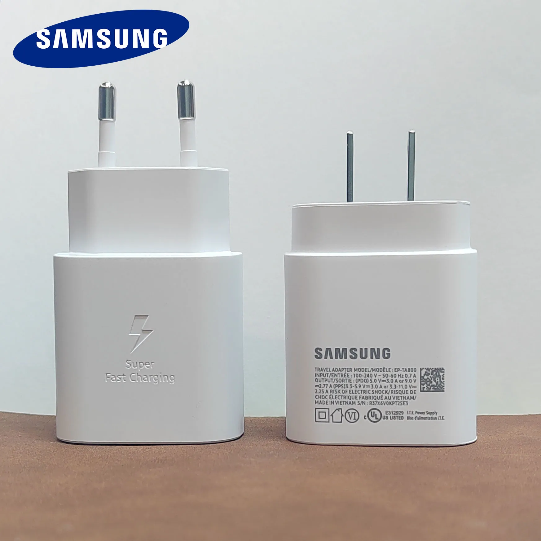 SAMSUNG 25W Charger 45W Adapter PD Type C Super Fast Charging Samsung Galaxy S25 S24 S23 S22 Ultra S21 A54 A34 Power Chargeur EU - náhled 4