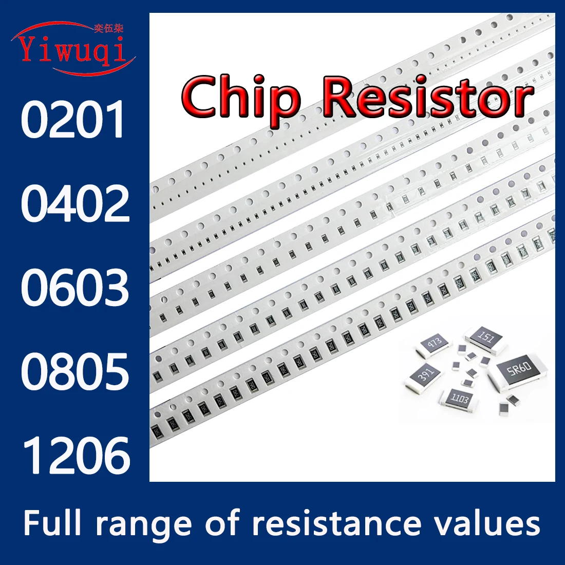1000 قطعة 0603 10K-976K 1% مقاوم الرقائق 0R-10M جميع 730 قيمة المقاومة 1608 مللي متر 10Kohm-976Kohm مجموعة كاملة من قيم المقاومة #5