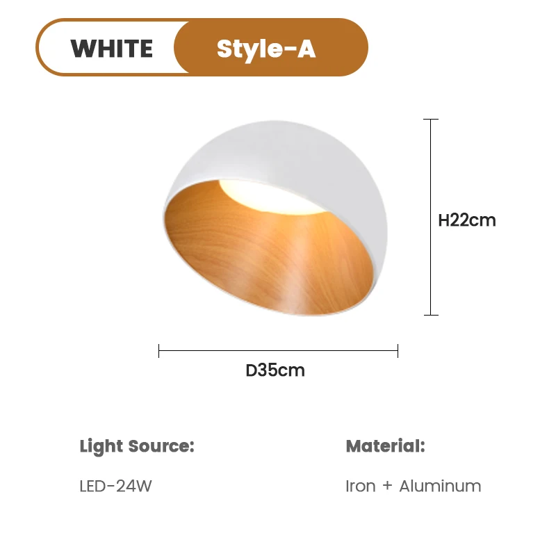 Nordic slaapkamer plafondlamp creatieve casual gepersonaliseerde schuine houtnerf Japanse stijl hoofdslaapkamer verlichtingsarmatuur