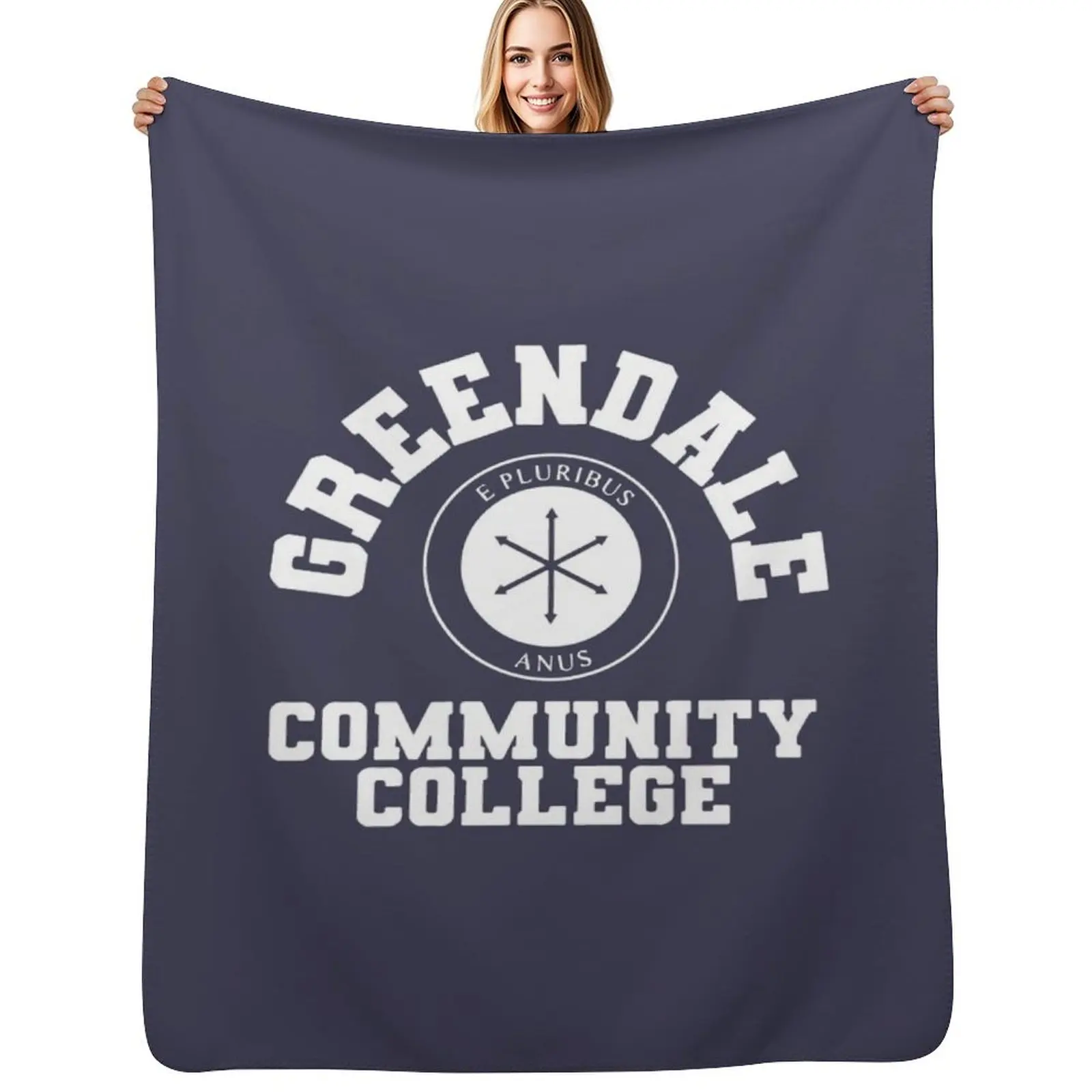 

greendale community collage Throw Blanket Custom Soft Plush Plaid Decorative Throw for sofa Blankets