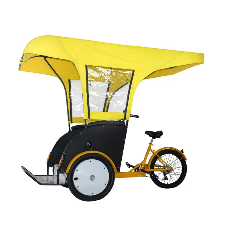 3 Wheels Velo Taxi Battery Rickshaw Electric Pedicab Bicycle Tricycle For Sale