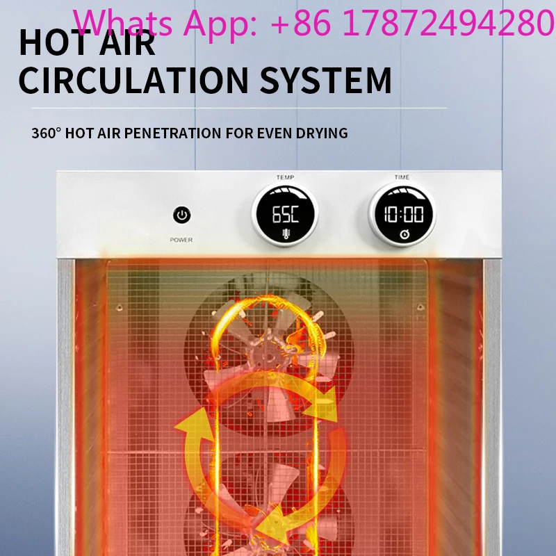 12 Layer 2 in 1 Food Dehydrator Electronic Knob Control 1200W Powerful Dryer For Fruit Vegetable Meat Fish Jerky