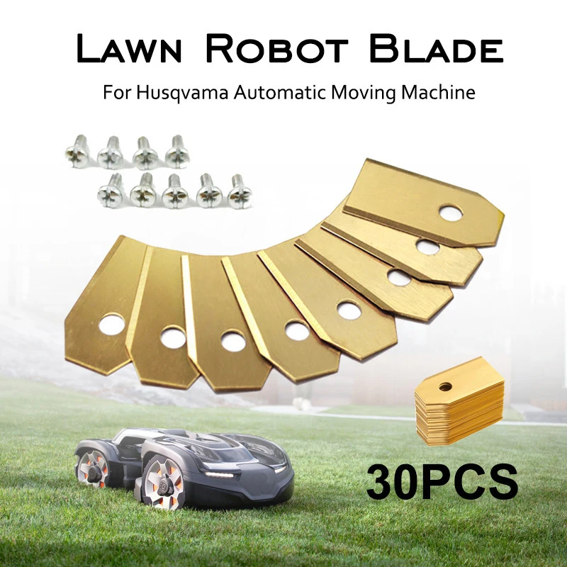 

9/18PCS Lawn Mower Trimmer Blades 35x18x0.75mm Grass Cutter Replacement For Robotic Mower Trimmer Parts