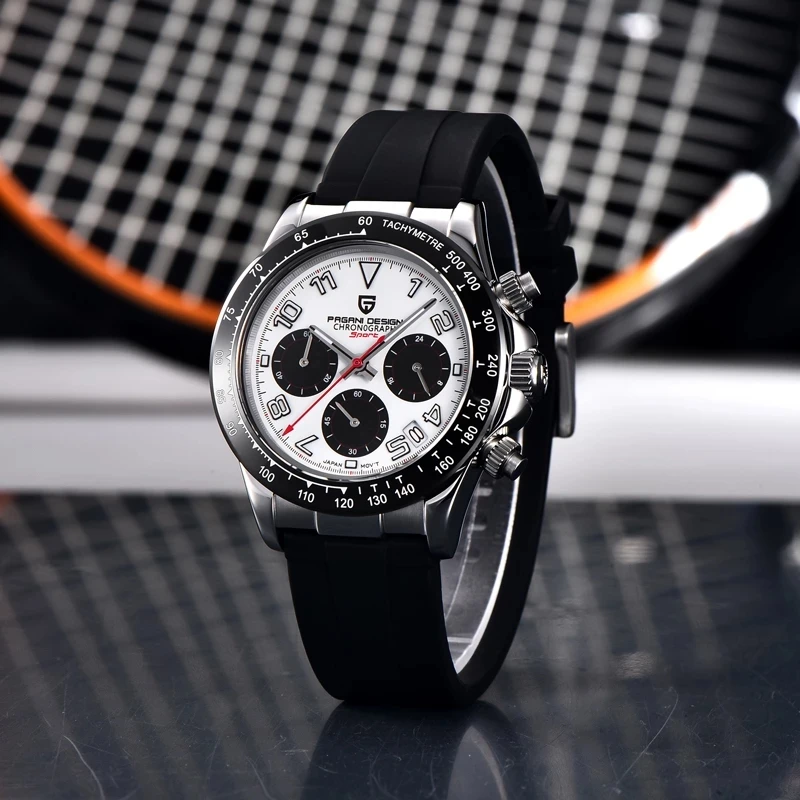 PAGANI UCO-Montre à Quartz en Verre Saphir pour Homme, Étanche à 10Bar, Chronographe, Horloge, 2023