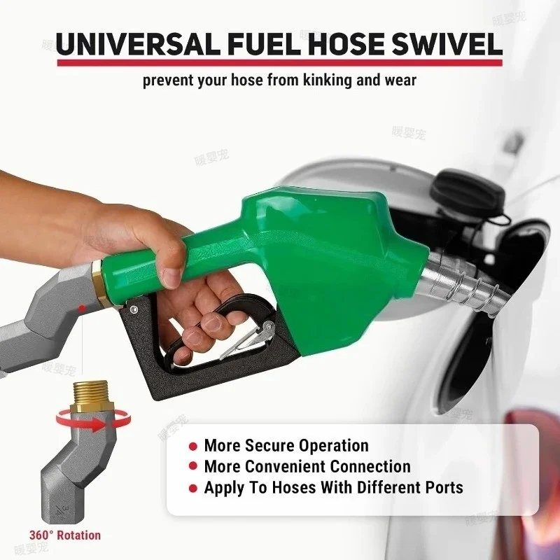 Aluminum Alloy Refueling Nozzle Auto Shut Off Fuel Pistol Refueling Gun Gasoline/diesel Refueling Machine for Garage/Gas Station
