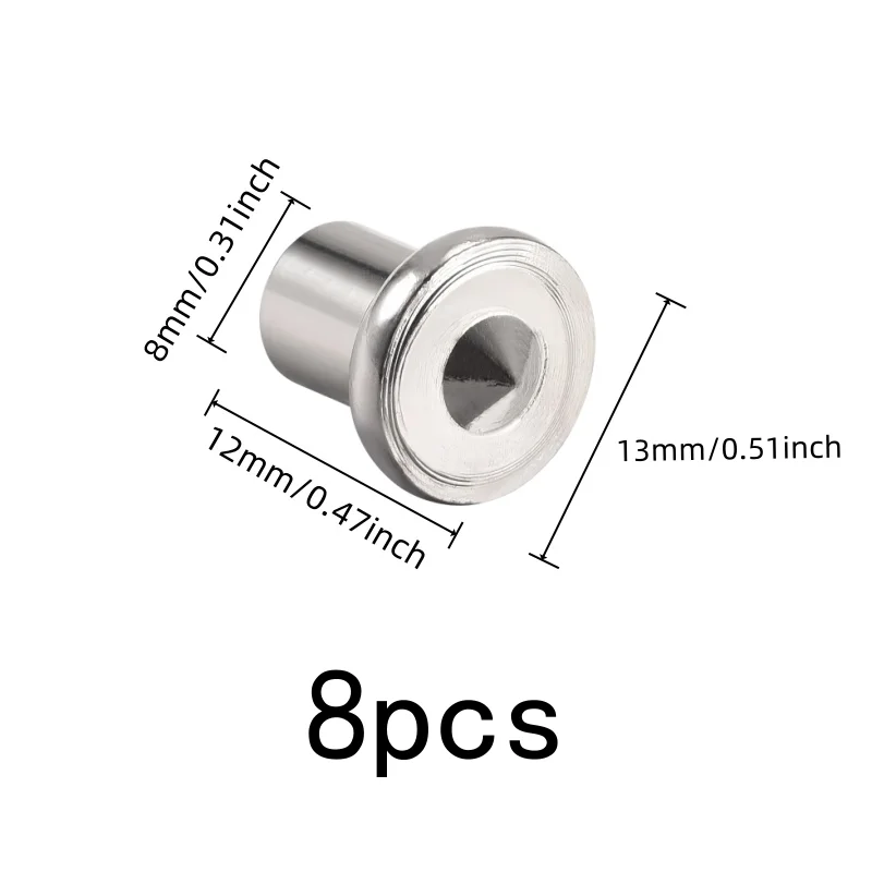 8 pcs 8mm Precision Drill Guides, DIY Wood Joinery, Compact Portable, Accurate Drill Alignment, Multipurpose
