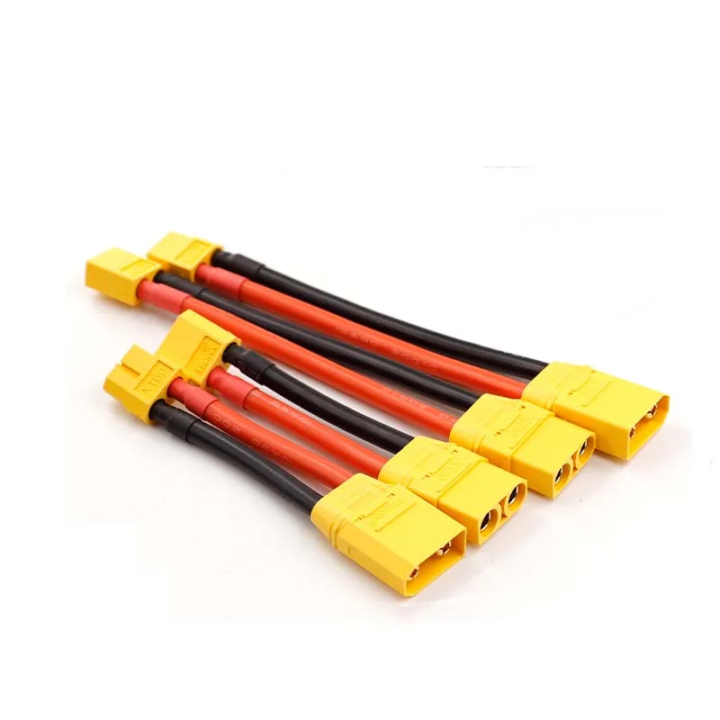 1PCS XT60 to XT90H connection cable, plug cable, male-to-female adapter cable, 10AWG silicone wire, model aircraft power supply