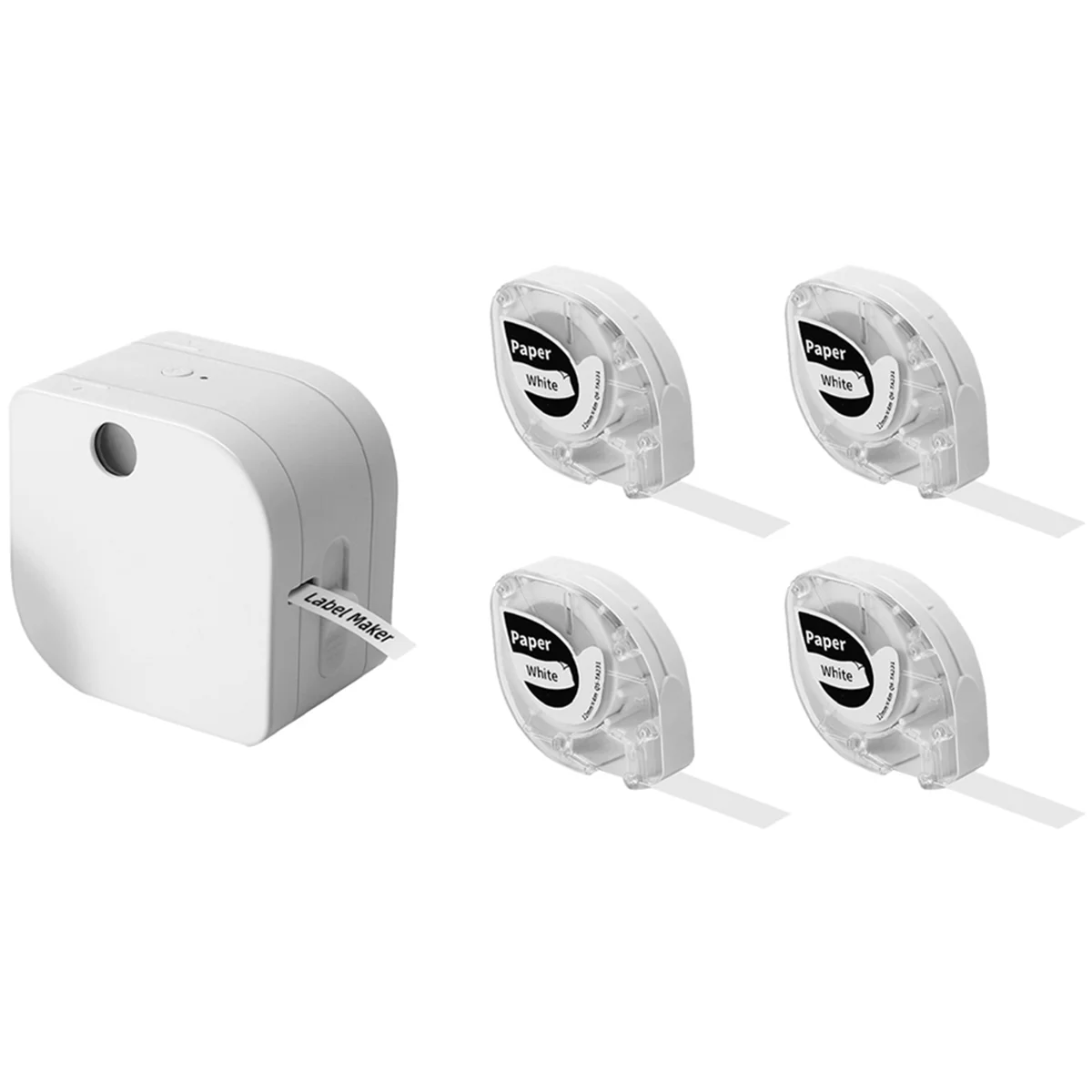 GOB-oP12 Машина для изготовления этикеток Bluetooth-принтер для этикеток Поддержка нескольких материалов этикеток с 4 упаковками белых этикеток