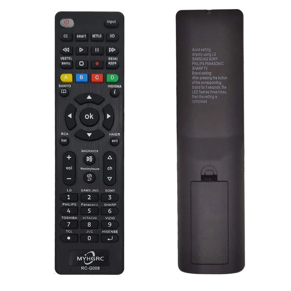 ABS Replacement MYHGRC Universal Remote Control RC-G008