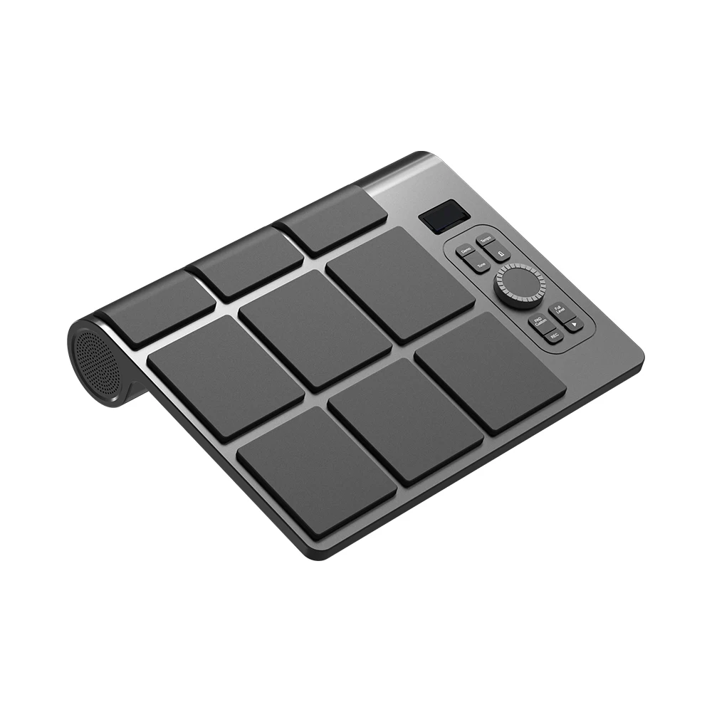 KONix ED02 Portable Electronic Drum Set – Velocity Pads, BT MIDI, Dual Speakers, 2-in-1 Modes, Silent Practice & APP Learning