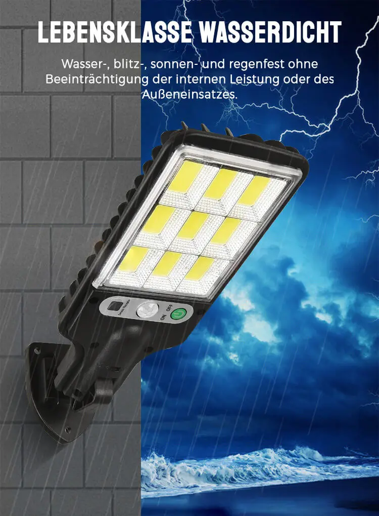 リモコン付きソーラーLEDウォールランプ,モーションセンサー付き防水ランプ,屋外照明,庭やパティオに最適