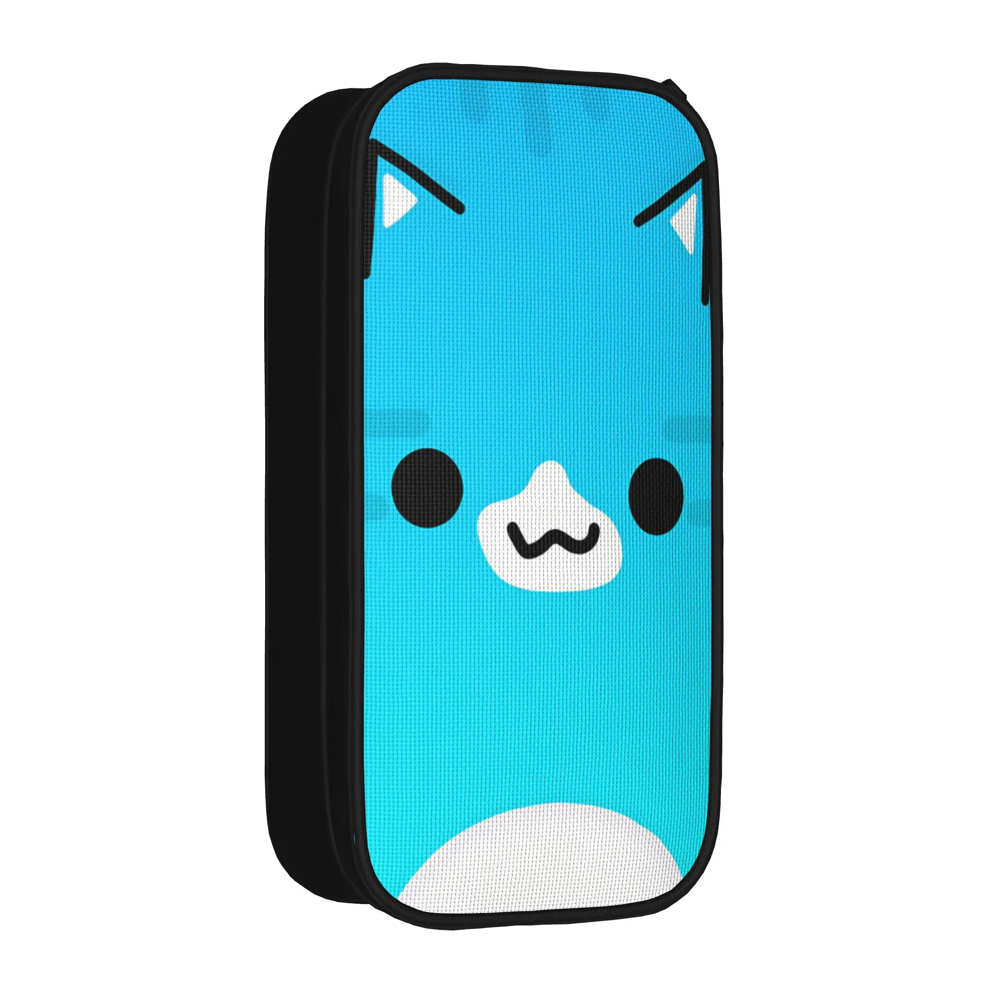 Geometry Gaming Dashed Pencil Case  School Pencil Cases Double Layer Students Cute Big Pencil Box School Stationery