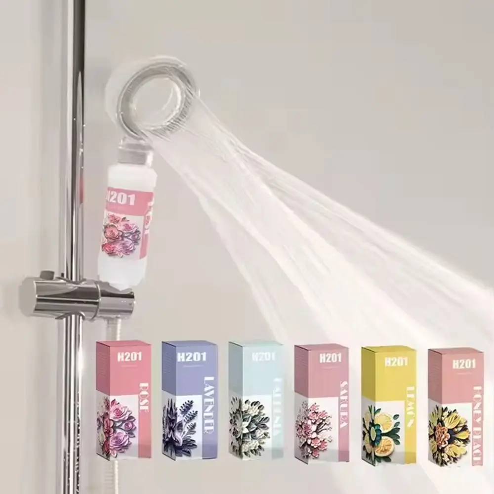 

Rose Shower Head Water Filter Dechlorination Mixed with Vitamin C Shower Scented Anti-scaling Filter Impurities Shower Purifier