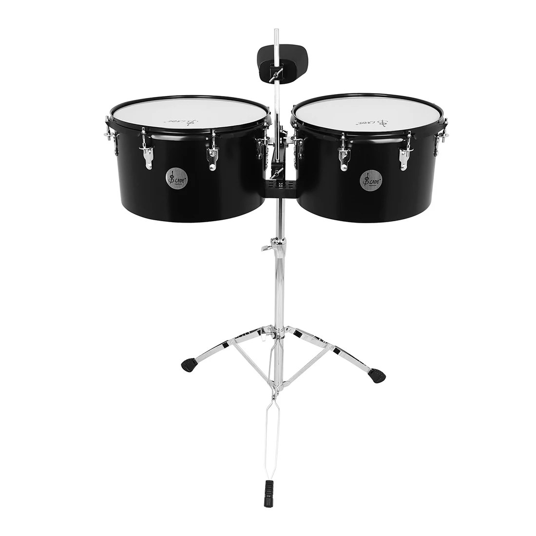 Batería SLADE Timbales Juego de timbale de 13" y 14" con campana de vaca Tono excelente Acabado clásico Fuerte durabilidad y equipo completo