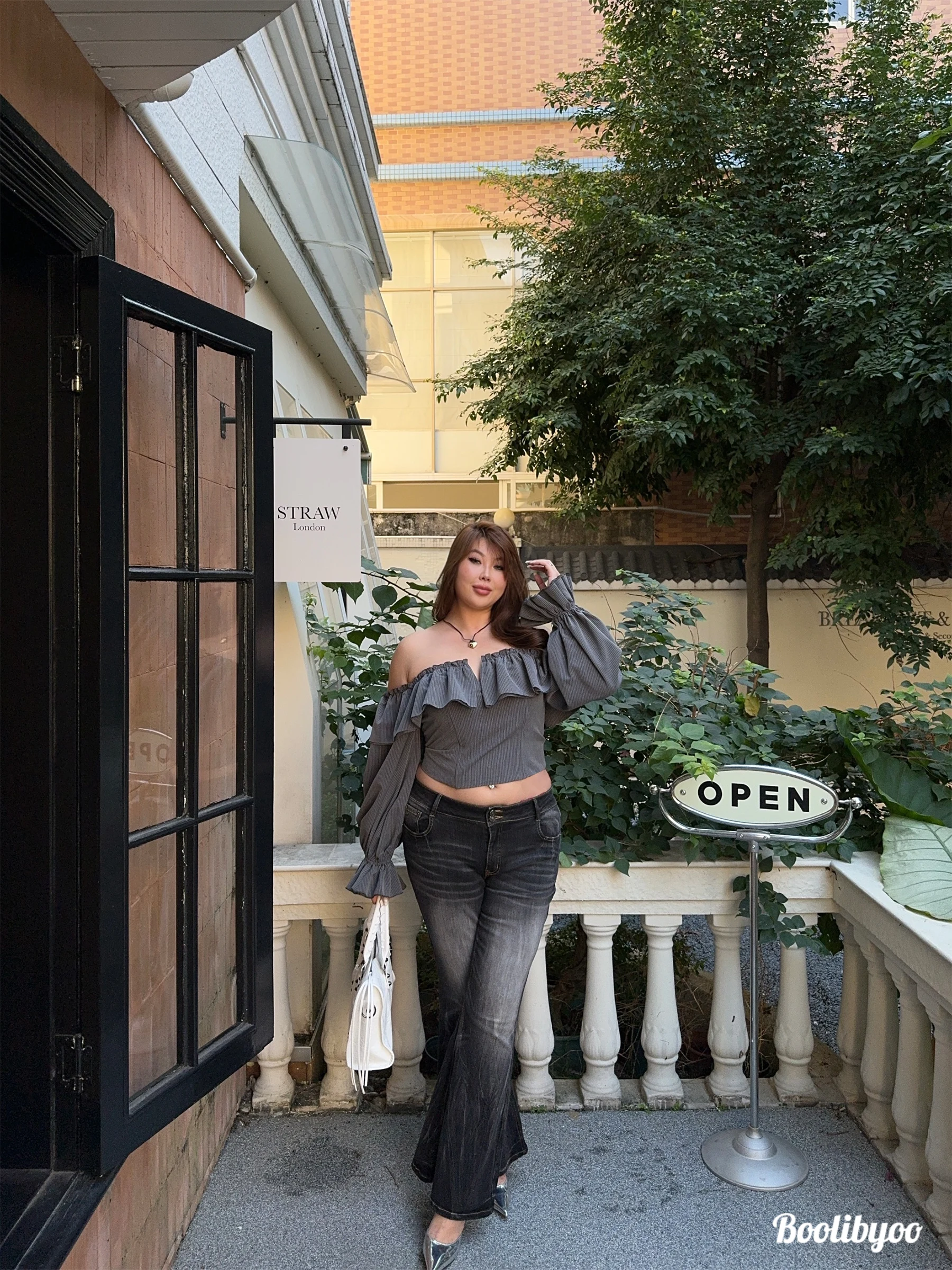 

Boolibyoo adow Джинсовые джинсы скинни с высокой талией, женские джинсы в стиле ретро, американские расклешенные джинсы с завышенной талией, хлопковые повседневные джинсы