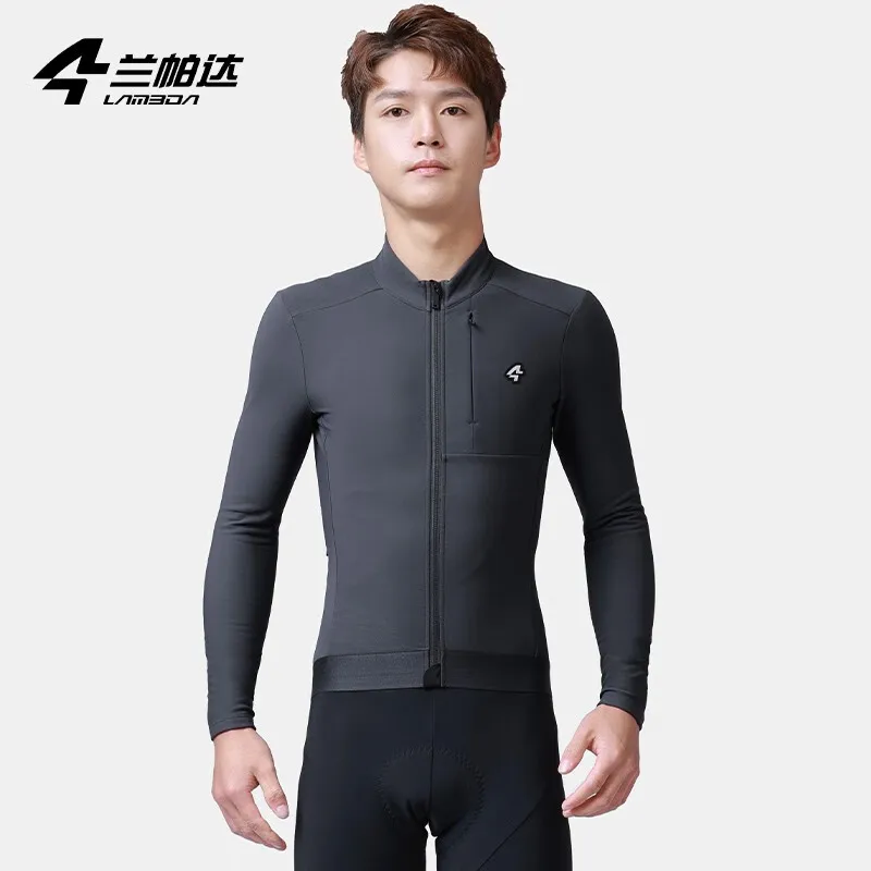 Lameda Men's Cycling Jerseys 2024, Winter 5℃-15℃ Warm Bike Coat High-quality Fleece Warm Long Sleeve Top Coat Pro Tight Jacket