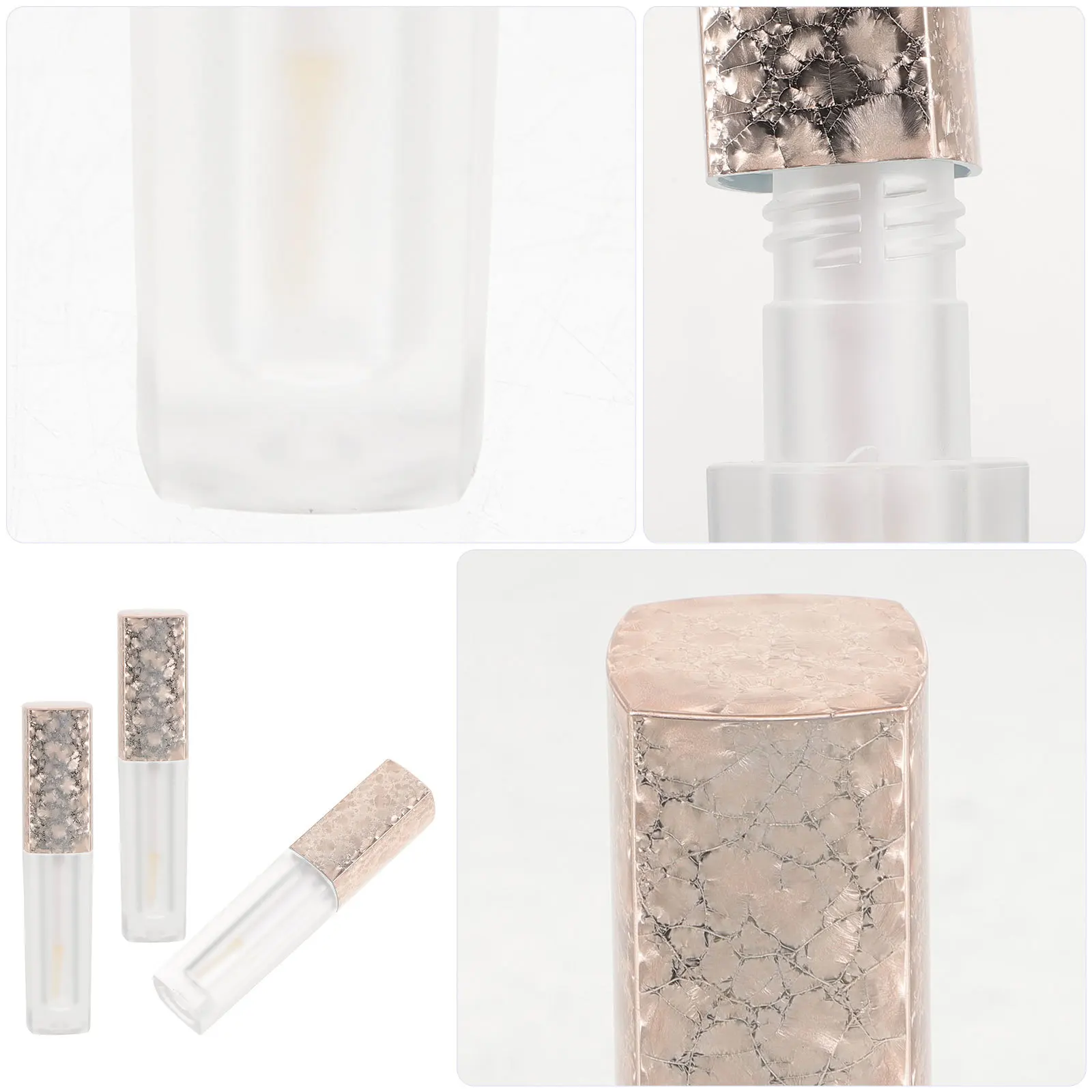 

3Pcs Lip Gloss Tubes Empty Plastic Refillable Containers DIY Lip Balm Making Travel Essential Lipstick Making Kit