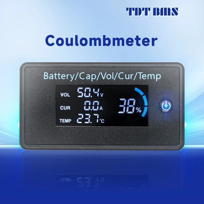 TDT Smart bms LCD napięcie baterii aktualna pojemność temperaturowa SOC inteligentny coulombmeter LCD