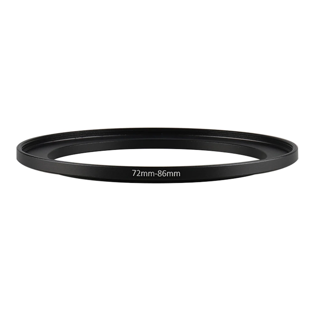 Aluminum Black Step Up Filter Ring 72mm-86mm 72-86mm 72 to 86 Filter Adapter Lens Adapter for Canon Nikon Sony DSLR Camera Lens