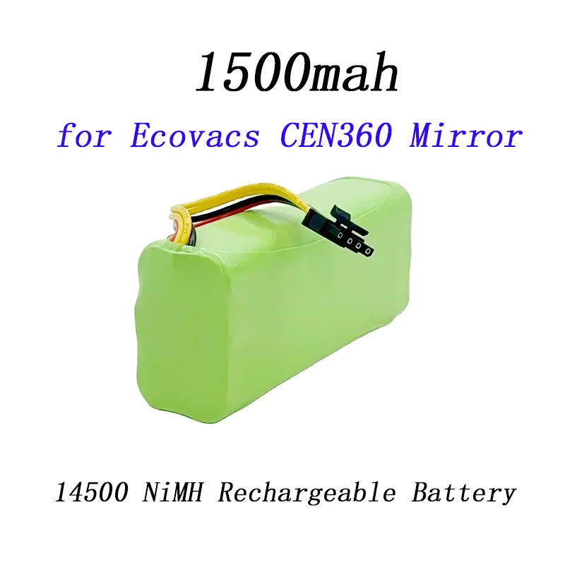 14.4V 1500mAh14500 Ni-MH Battery for Ecovacs Deebot Deepoo X600 ZN605 ZN606 ZN609 Redmond Robot Vacuum Cleaner Rechargeable