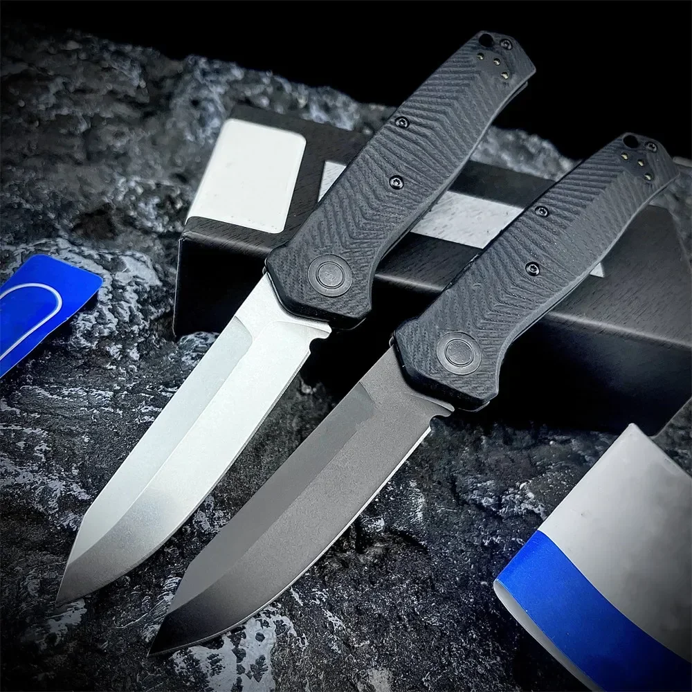 

BM 8551BK Folding EDC Portable Knives S90V Blade Black G10 Handles Survival Hunting Cutting Tactical Utility Durable Knife Tools
