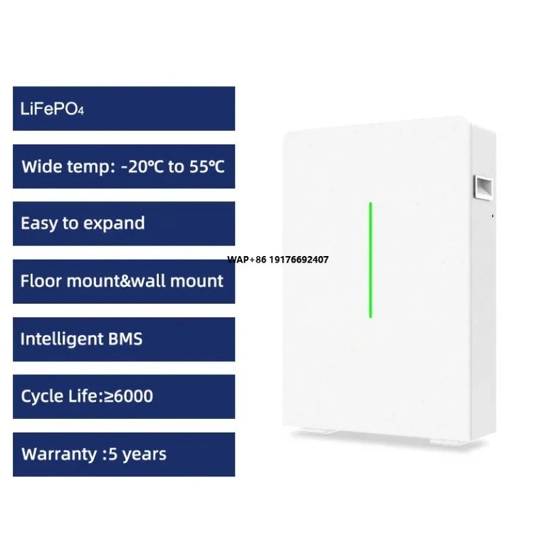 Deye RW F10.6 51.2v 208Ah Lithium Ion Battery 10KWh Parallel Operation for 10kw 20kw Solar Battery Storage System