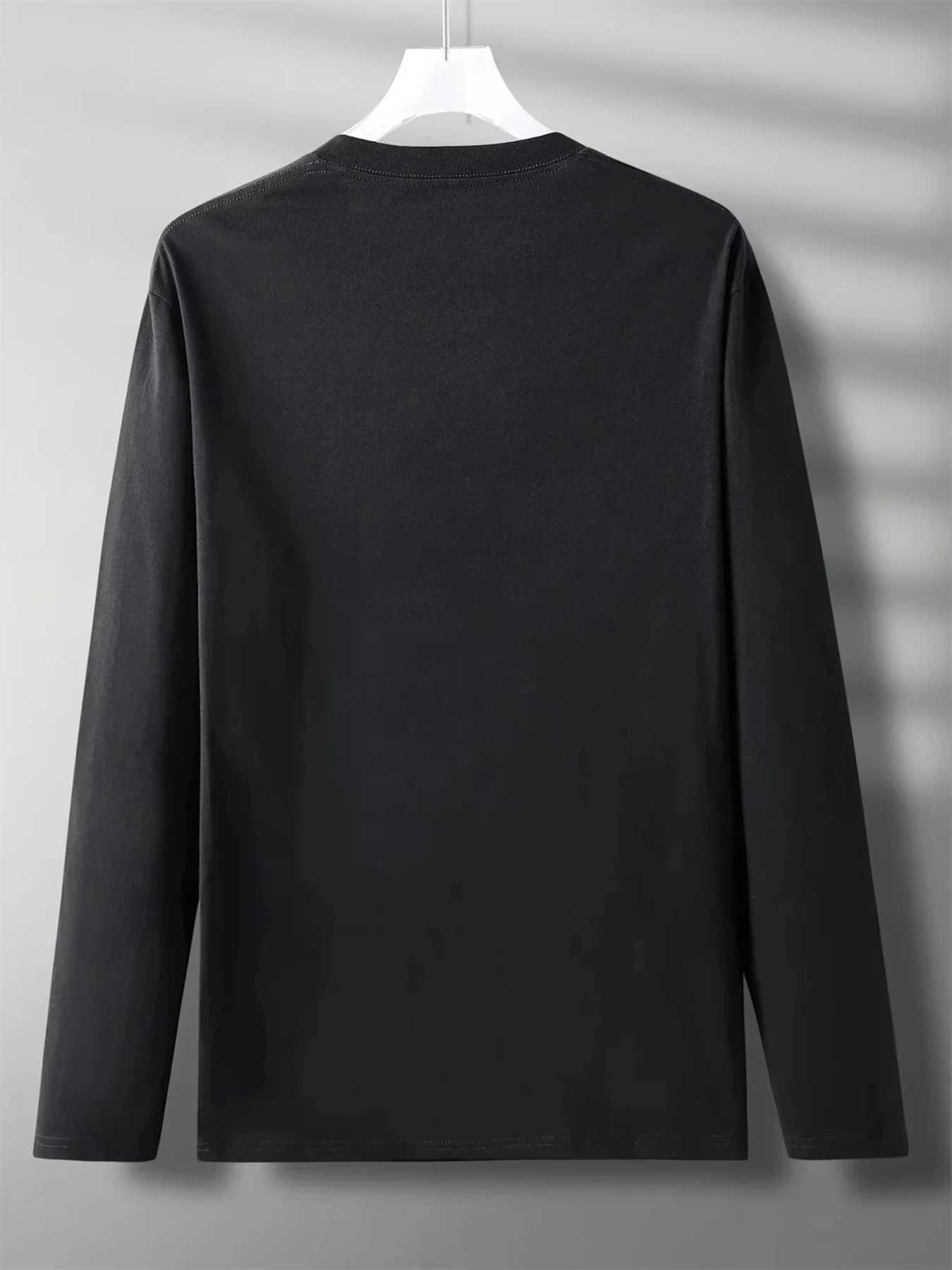 2026 جديد الرجال حلم رسالة مطبوعة الخريف طويلة الأكمام تي شيرت اليومية عادية س الرقبة تي شيرت رياضي الرجال فضفاض #6