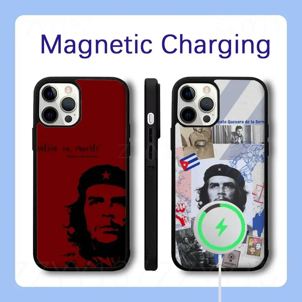 C-Che Guevara Phone Case For iPhone 18,17,16,15,14,13,12,Pro,Max,Plus Magnetic Wireless Charge Cover