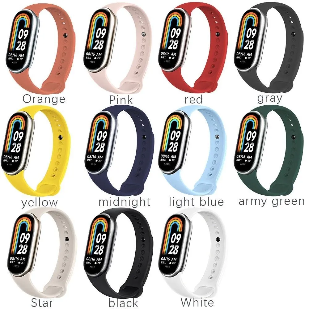 Correa de reloj de silicona + funda para xiaomi mi band 9, reloj inteligente oficial en sitios web, pulsera deportiva, correa xiaomi band 8 9