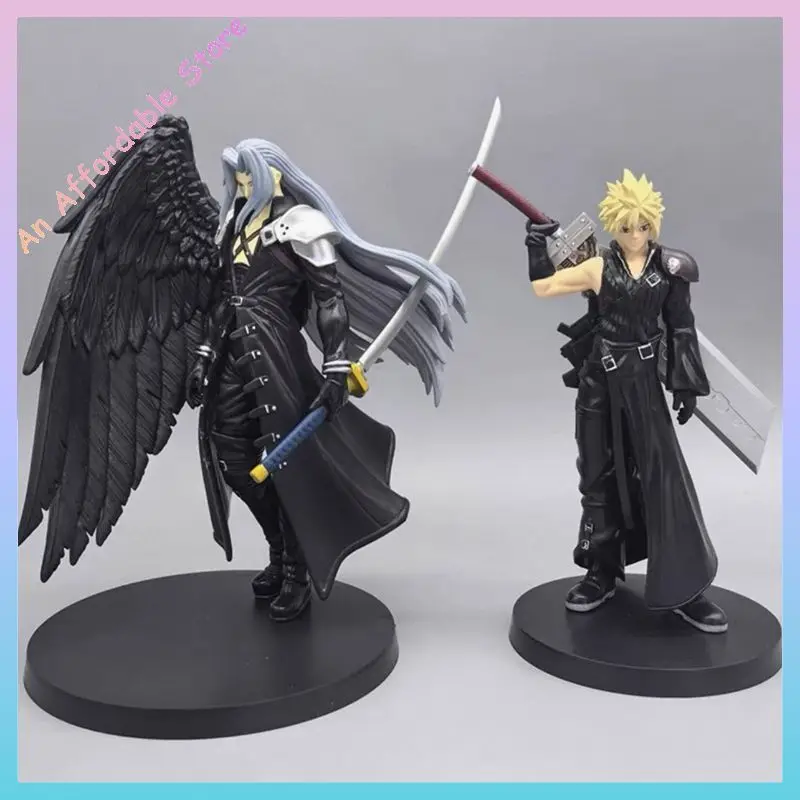 Final Fantasy 7 Sephiroth Cloud Strife figura de acción modelo adornos periféricos de escritorio juguetes para niños regalo de cumpleaños