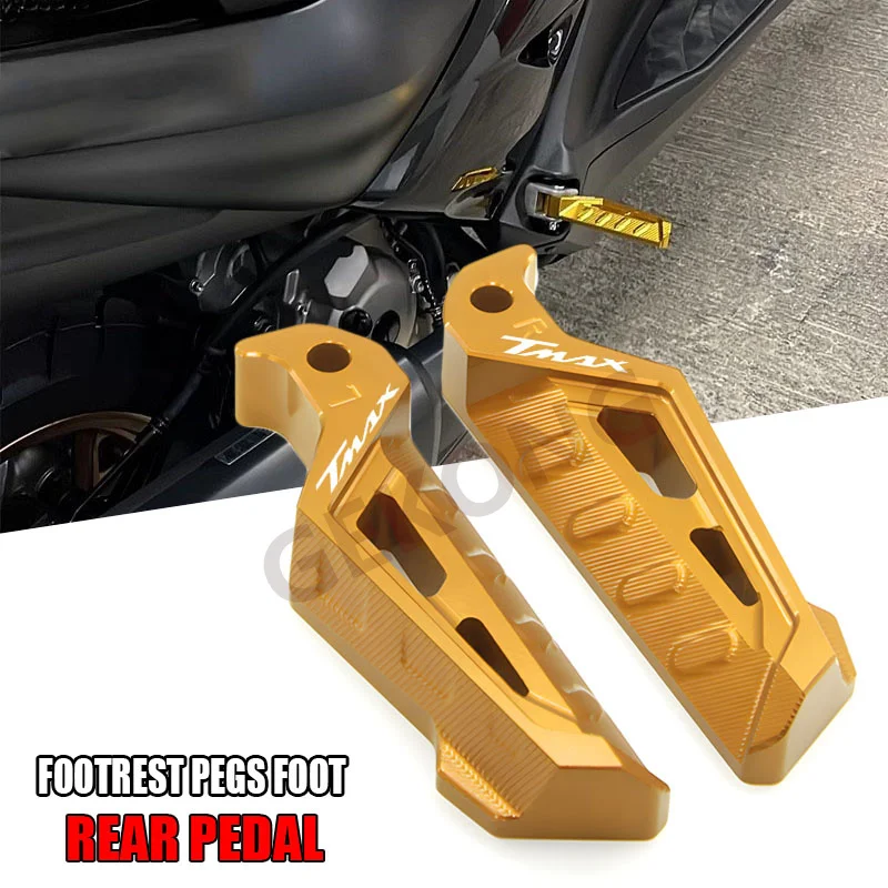 

Motorcycle Rear Foot Pegs Rests Passenger Footrests For Yamaha Tmax 530 T-max dx sx 2012-2019 2017 2018 tmax 500 XP500 2011 2010
