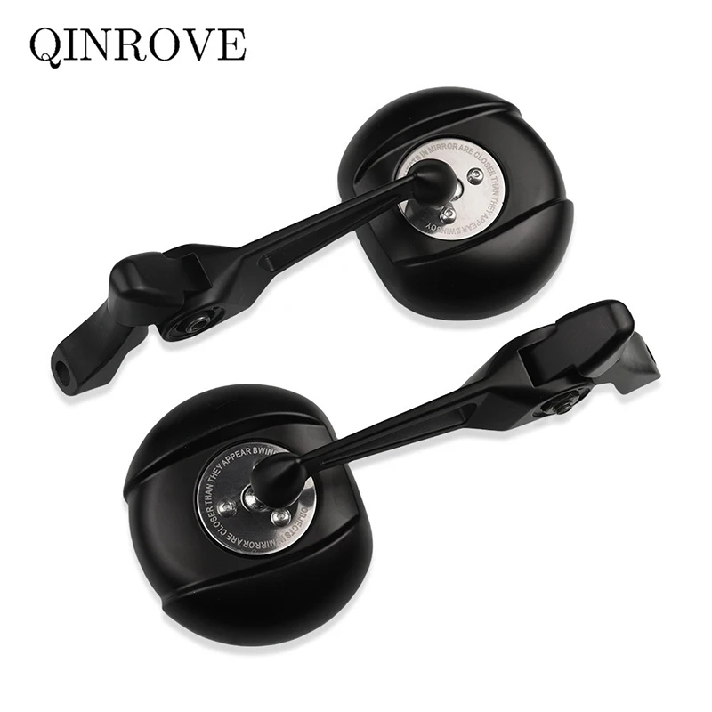 

8 10 мм зеркало заднего вида для мотоцикла, алюминиевый сплав, белое стекло, боковое зеркало, универсальное для Ducati Monster Benelli BN150S TRK 502X