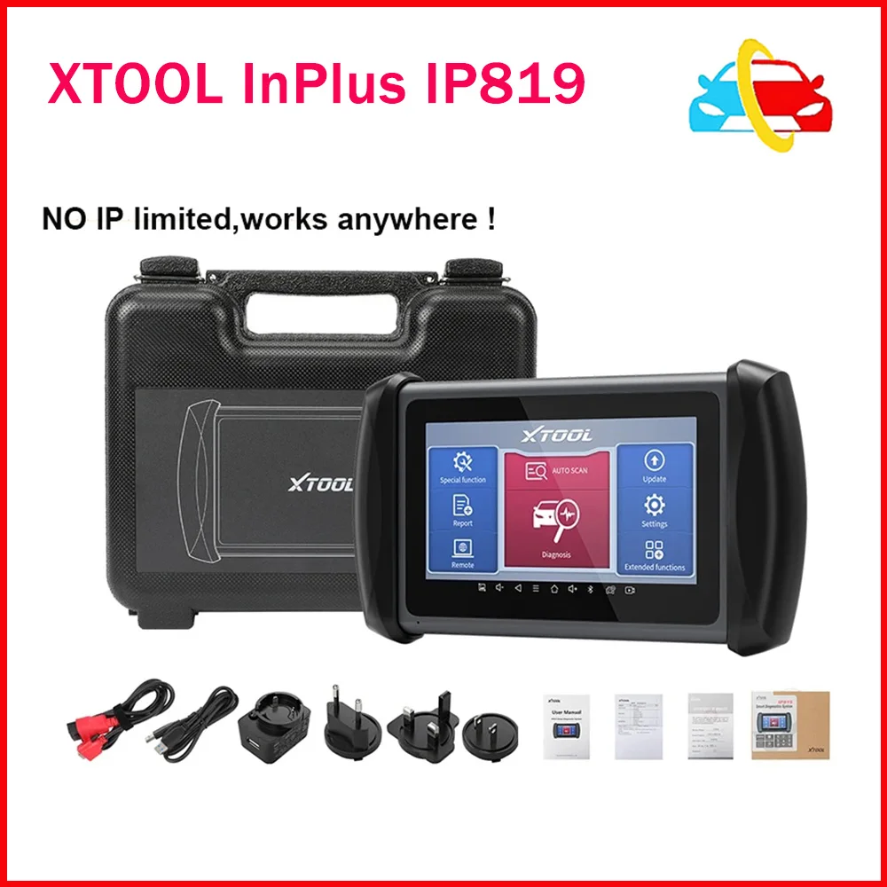 

XTOOL InPlus IP819 Automotive All System Full Functions Diagnostic Scanner ECU Coding Bi-directional Control Tool with 31 Resets