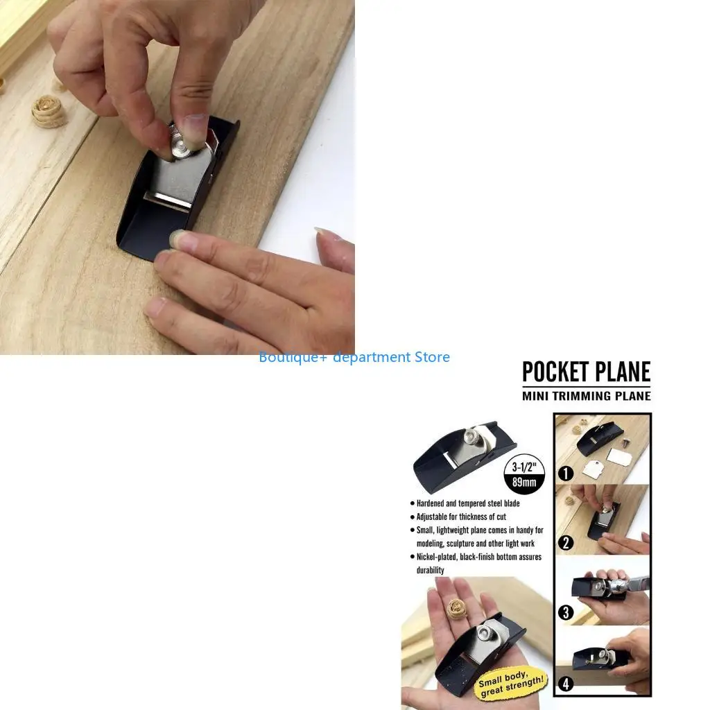 

E1PD Деревообработка Мини-рубанк для обрезки древесины Ручной строгальный станок Плотничьи инструменты Заточка режущей кромки