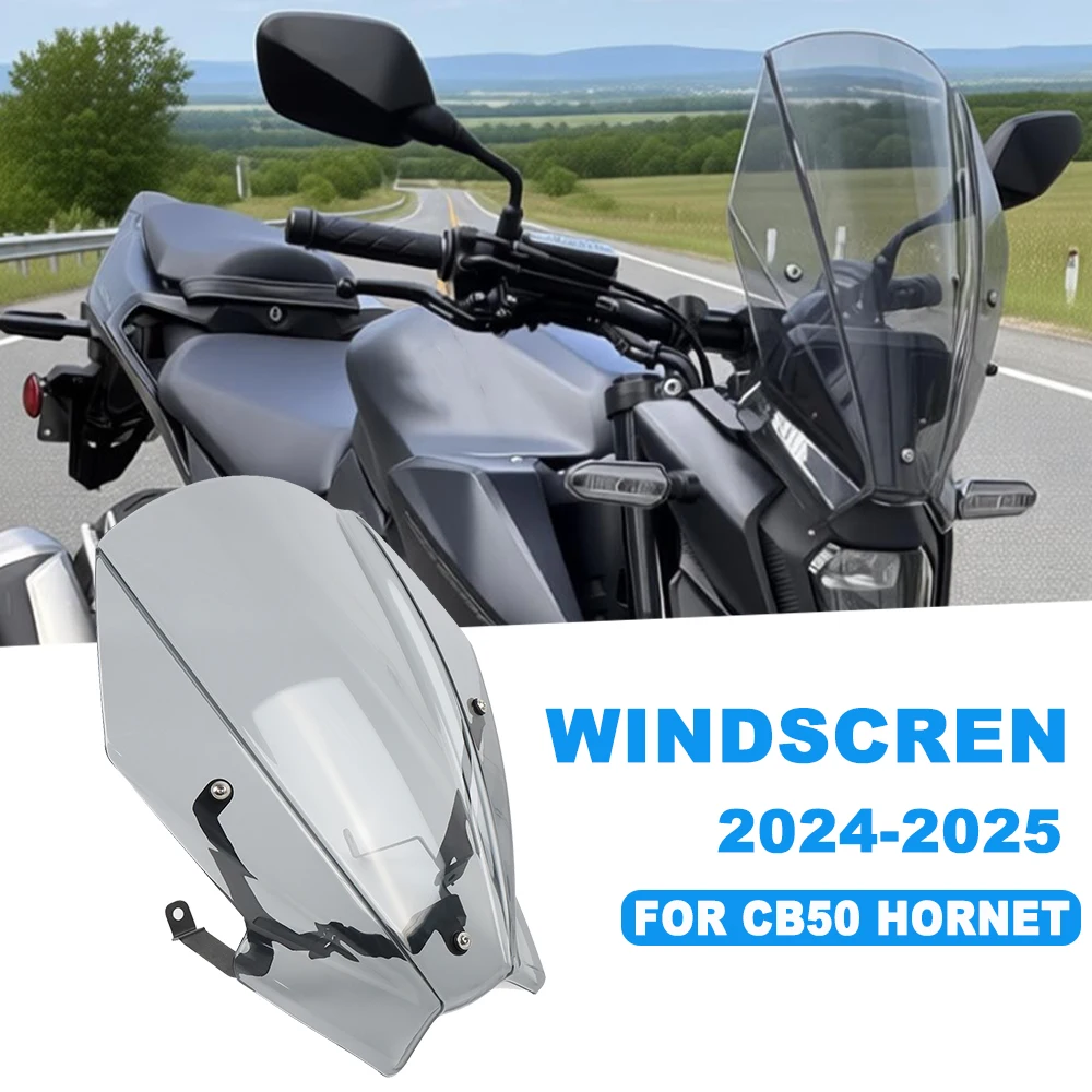 Motorcycle Touring Windscreen Windshield For Honda CB500 Hornet CB 500 2024 2025 Wind Deflector Visor Screen Bubble Double