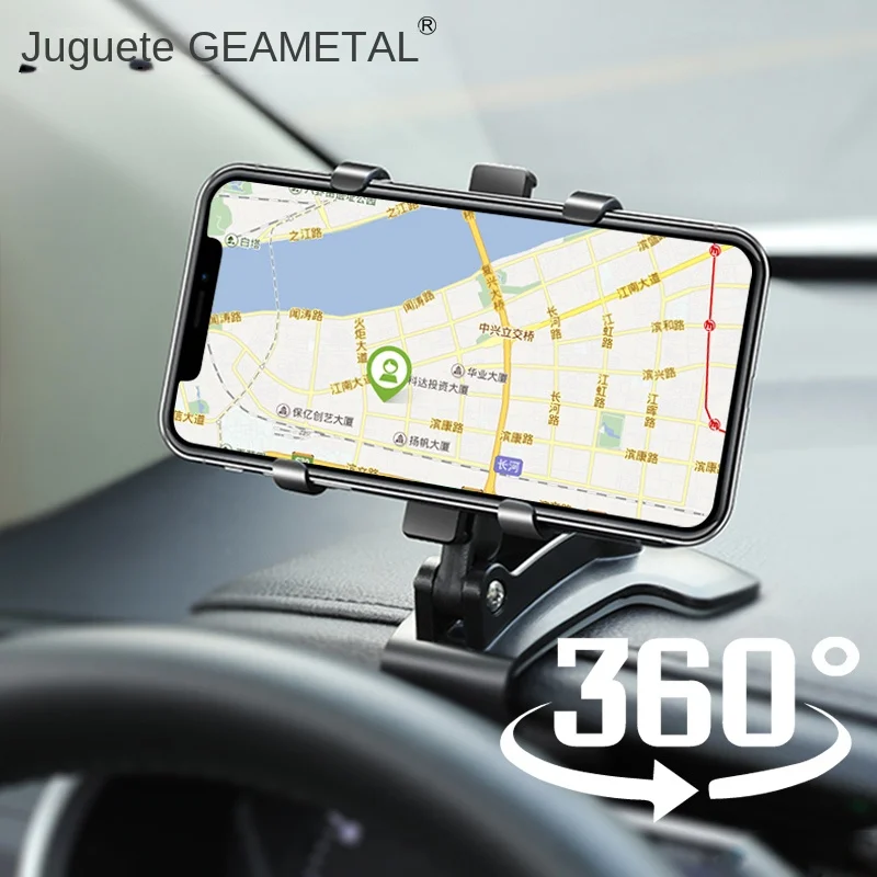 Universal Car Phone Holder Dashboard Cell Phone Car Holder Rear View Mirror Sun Visor Baffle Mobile Phone Mount Clip Car Gadgets