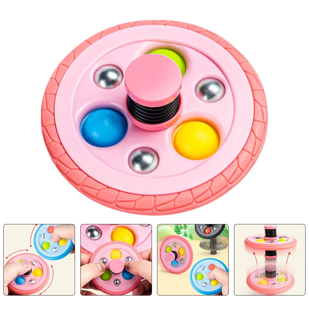 Zabawny, skaczący żyroskop z tworzywa sztucznego, kreatywny design, obrotowa zabawka dla dzieci, gra edukacyjna rozwijająca koordynację.