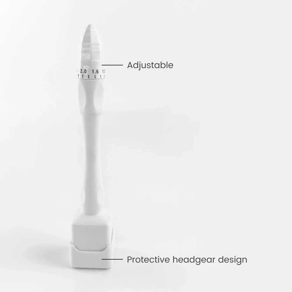 เครื่องเดอร์มาสแตมป์โรลเลอร์ DRS140A ปรับความยาวเข็มได้ ระบบไมโครนีดเดิลเดอร์มาโรลลิ่ง สำหรับการรักษาต่อต้านริ้วรอย ลดเลือนริ้วรอย และการรักษาอาการผมร่วง