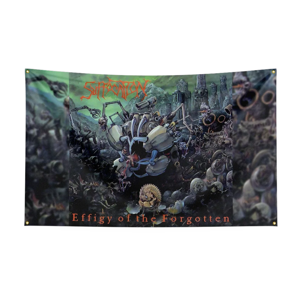 3x5 Ft Heavy Rock Band-S-suffocations Flag Polyester Digital Printing Banner for Bedroom Wall Art Out Door Tapestry Decoration