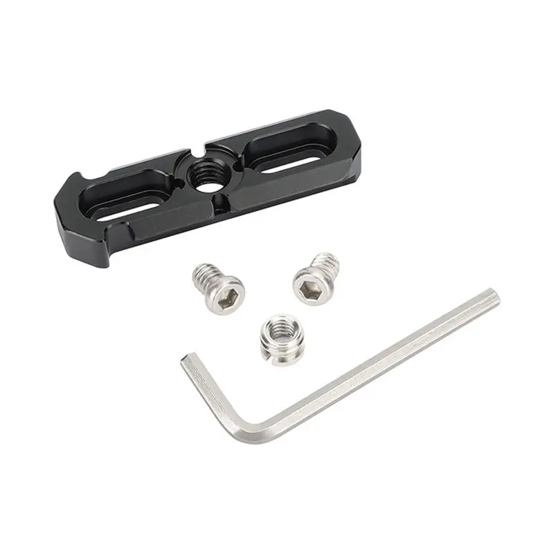 ABGI-Aluminium Schnellwechsel-68-mm-NATO-Schiene mit ARRI-Halterung & 1/4"-Buchse auf 3/8"-Stecker-Adapter für Kamerakäfig-Erwei – Detail 3