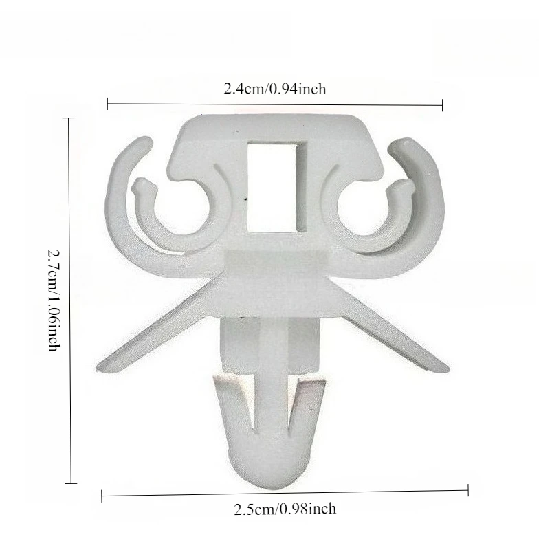 5Pcs Auto Chassis Pipe Fixing Clips Fasteners for Select European Vehicle Pipeline Replacement