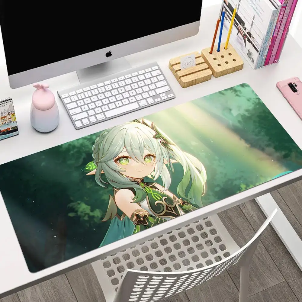 Genshin Impact Nahida Luxury Mouse Pad Large Anime Desk Mat Luxury Desktop Cartoon Gaming Gamer Keyboard Office Computer Cushion